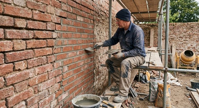 Our team working on Masonry Service projects in Plymouth, MI