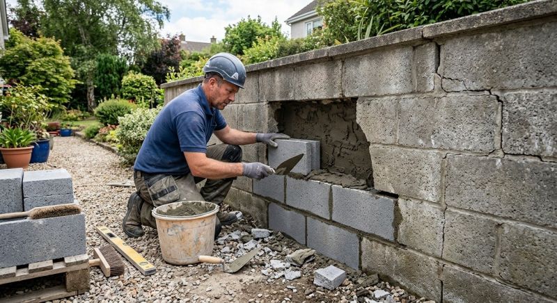 Block Wall Repair in Plymouth, MI