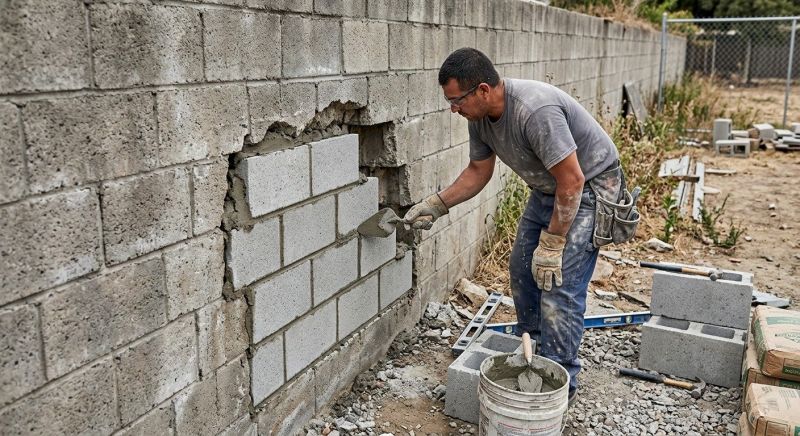 Block Wall Repair in Livonia, MI