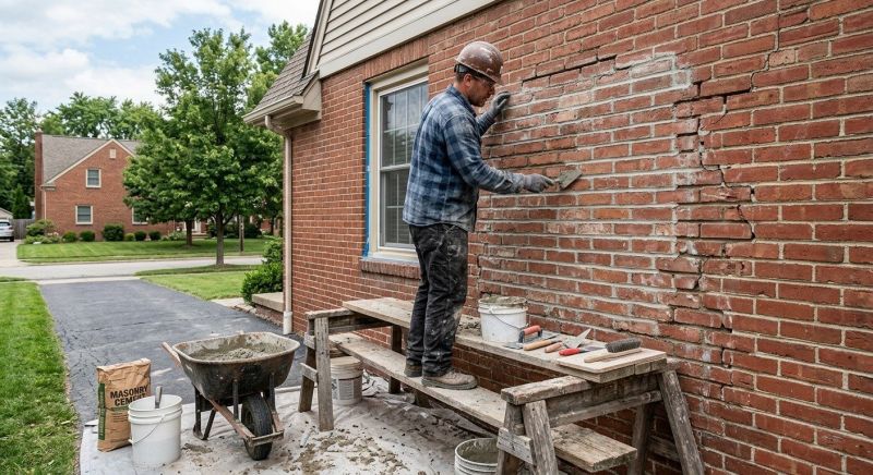 Brick Flatwork Repair in Carleton, MI