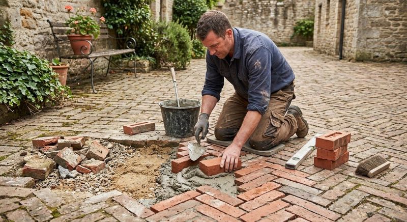 Brick Flatwork Repair in Dearborn Heights, MI