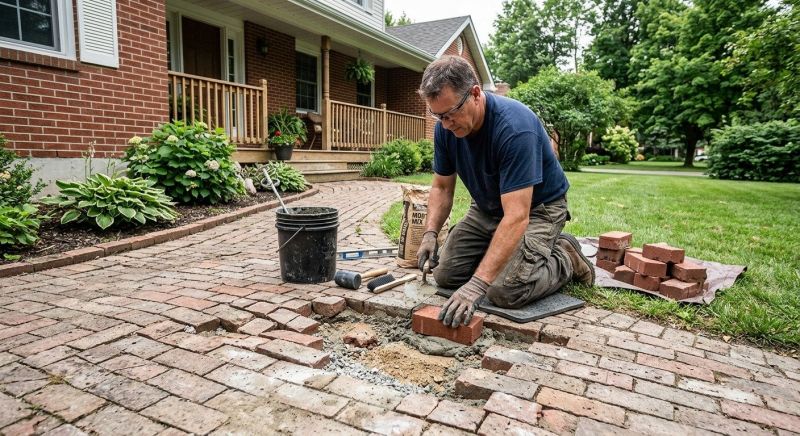 Brick Flatwork Repair in South Lyon, MI