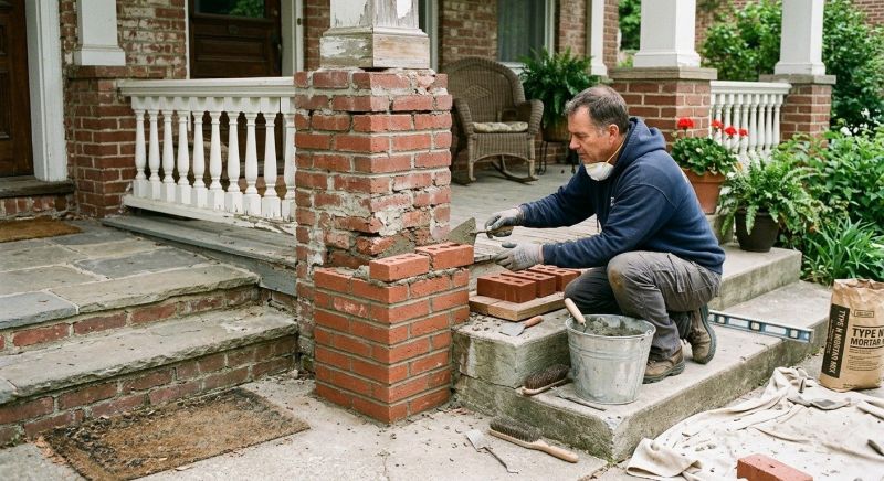 Brick Stairs Repair in Romulus, MI