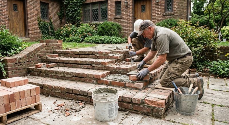 Brick Stairs Repair in Southfield, MI