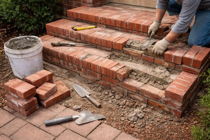 Porch Brick Repair in Plymouth, MI