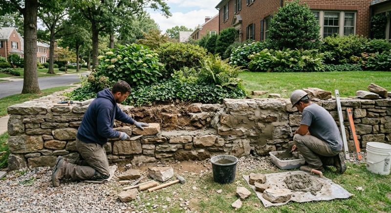 Retaining Wall Repair in Franklin, MI