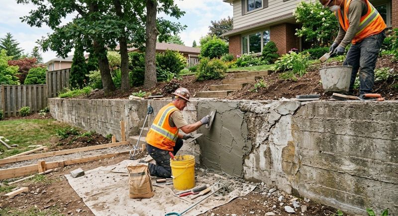 Retaining Wall Repair in Plymouth, MI