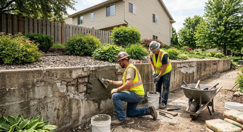 Retaining Wall Repair in New Boston, MI