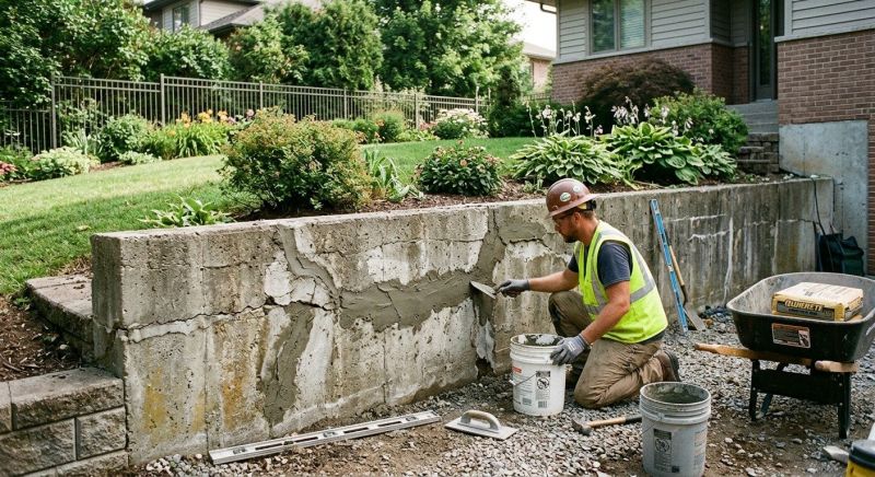 Retaining Wall Repair in Washtenaw County, MI