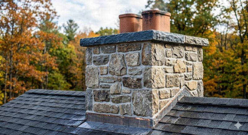 Stone Chimney Installation in Saline, MI