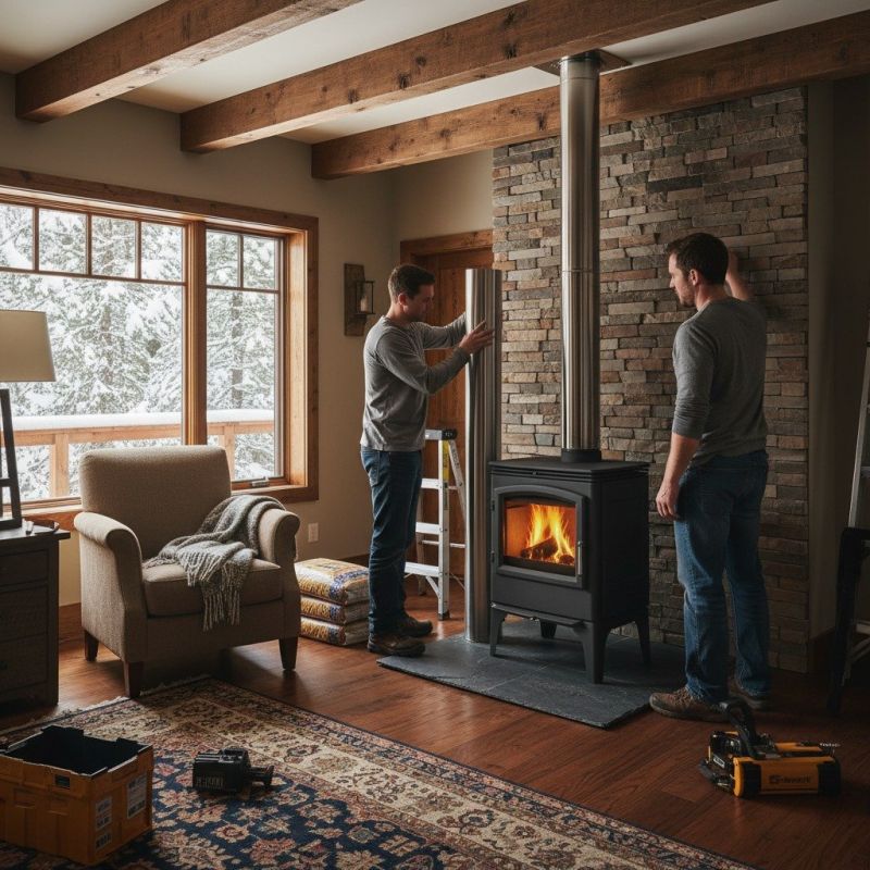 Stone Chimney Installation in South Lyon, MI
