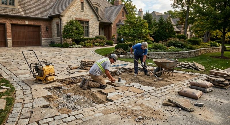 Stone Driveway Repair in Plymouth, MI