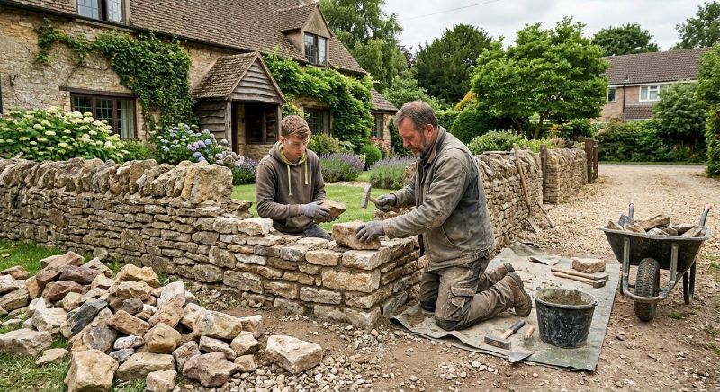 Stone Wall Repair in Brighton, MI